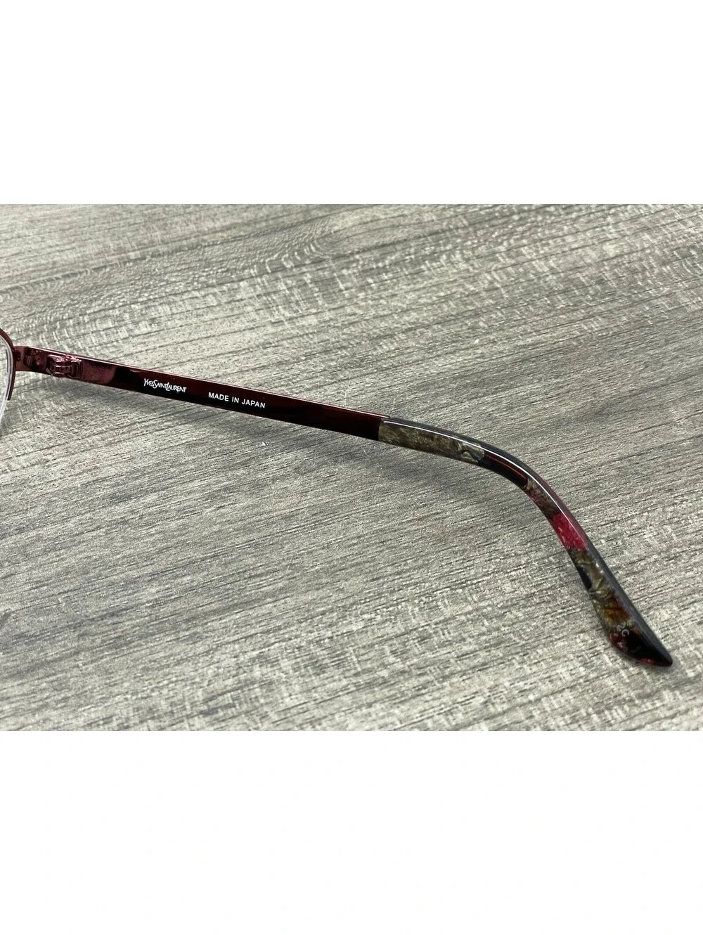 Yves Saint Laurent YSL-4633J 37P Half Rim Red Titanium 52[]17 Eyeglasses Frames